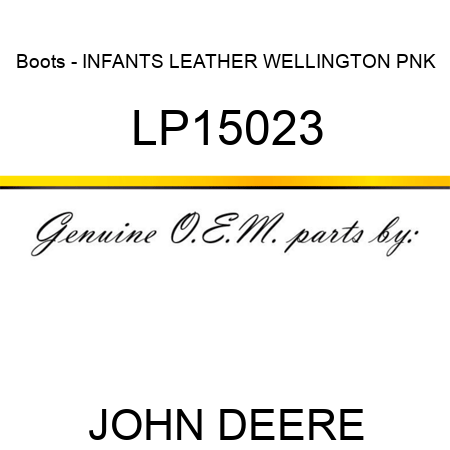 Boots - INFANTS LEATHER WELLINGTON PNK LP15023