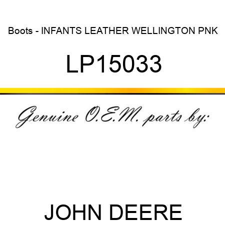 Boots - INFANTS LEATHER WELLINGTON PNK LP15033