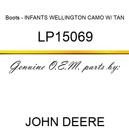 Boots - INFANTS WELLINGTON CAMO W/ TAN LP15069