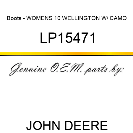 Boots - WOMENS 10 WELLINGTON W/ CAMO LP15471