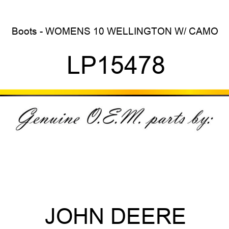 Boots - WOMENS 10 WELLINGTON W/ CAMO LP15478