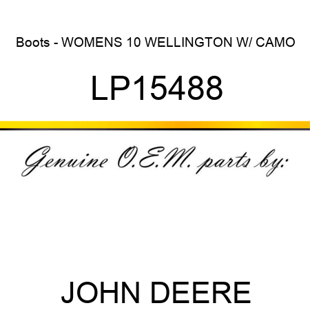 Boots - WOMENS 10 WELLINGTON W/ CAMO LP15488