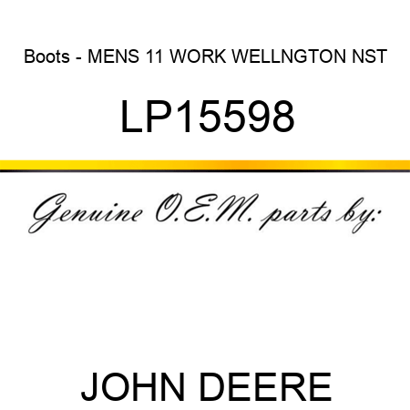 Boots - MENS 11 WORK WELLNGTON NST LP15598