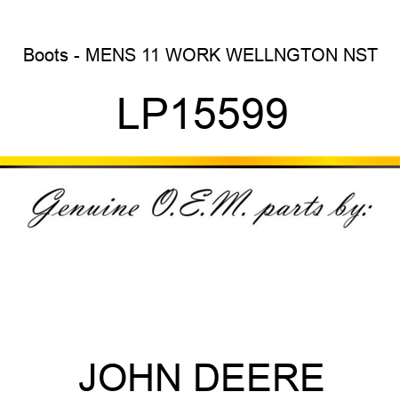 Boots - MENS 11 WORK WELLNGTON NST LP15599