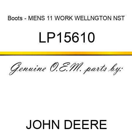 Boots - MENS 11 WORK WELLNGTON NST LP15610