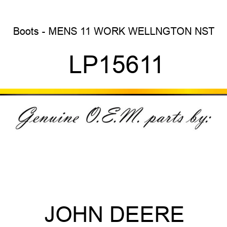 Boots - MENS 11 WORK WELLNGTON NST LP15611