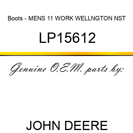 Boots - MENS 11 WORK WELLNGTON NST LP15612