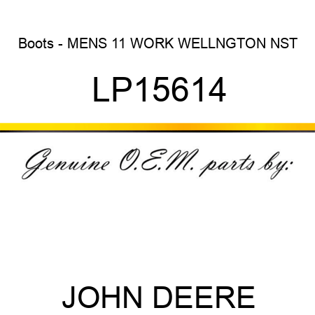 Boots - MENS 11 WORK WELLNGTON NST LP15614