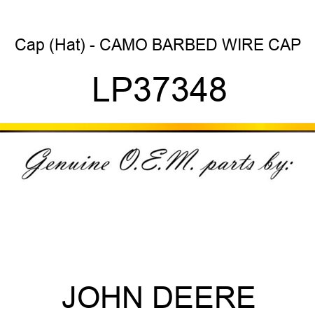 Cap (Hat) - CAMO BARBED WIRE CAP LP37348