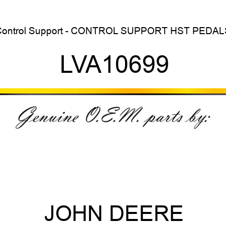 Control Support - CONTROL SUPPORT, HST PEDALS LVA10699
