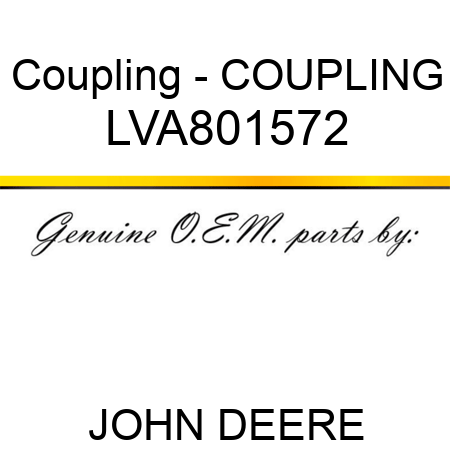 Coupling - COUPLING LVA801572