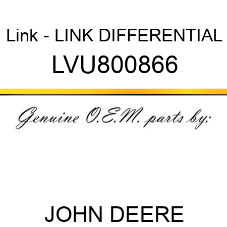 Link - LINK, DIFFERENTIAL LVU800866