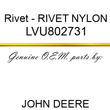 Rivet - RIVET, NYLON LVU802731