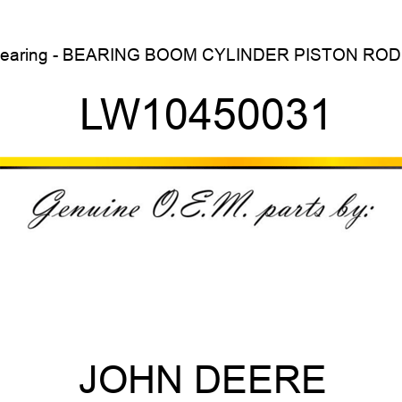 Bearing - BEARING, BOOM CYLINDER PISTON ROD 2 LW10450031
