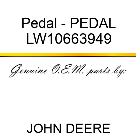 Pedal - PEDAL LW10663949