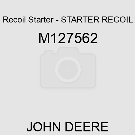 Recoil Starter - STARTER, RECOIL M127562