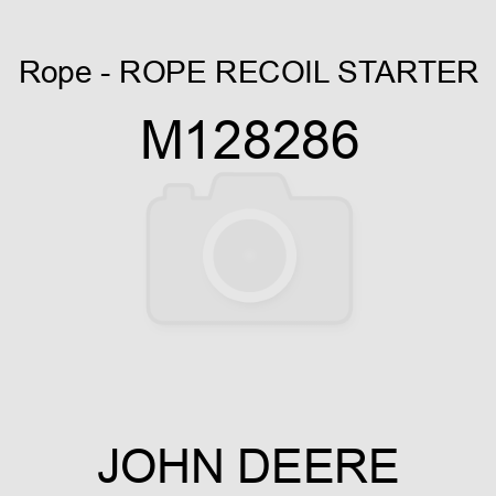 Rope - ROPE, RECOIL STARTER M128286