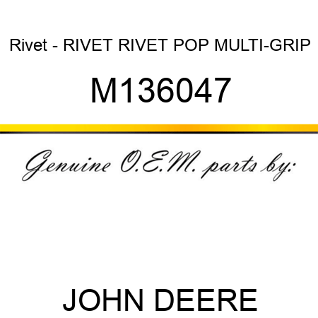 Rivet - RIVET, RIVET, POP MULTI-GRIP M136047