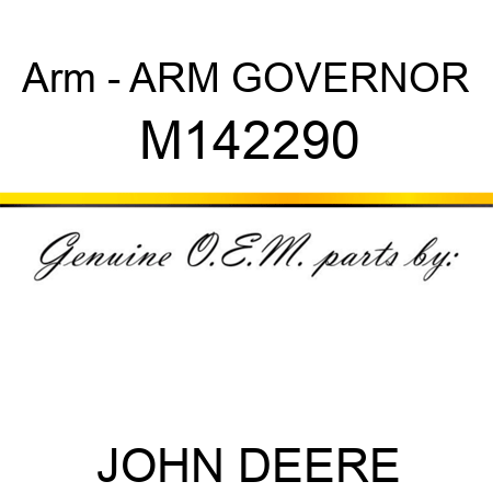 Arm - ARM, GOVERNOR M142290