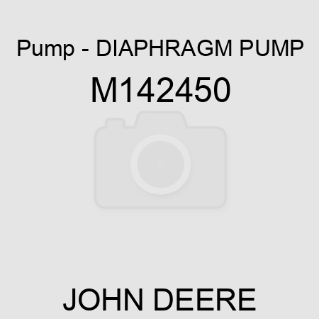Pump - DIAPHRAGM, PUMP M142450