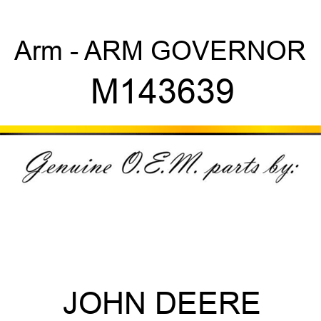 Arm - ARM, GOVERNOR M143639