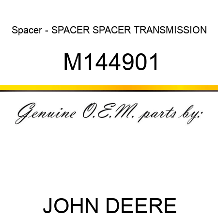 Spacer - SPACER, SPACER, TRANSMISSION M144901