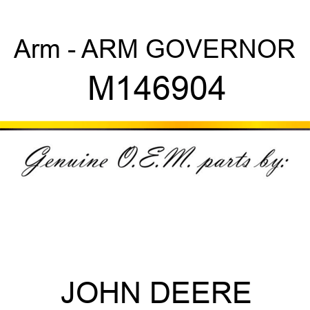 Arm - ARM, GOVERNOR M146904