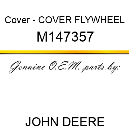 Cover - COVER, FLYWHEEL M147357