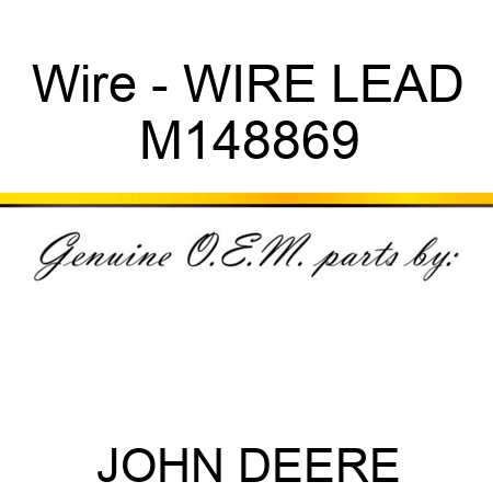 Wire - WIRE, LEAD M148869