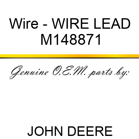 Wire - WIRE, LEAD M148871