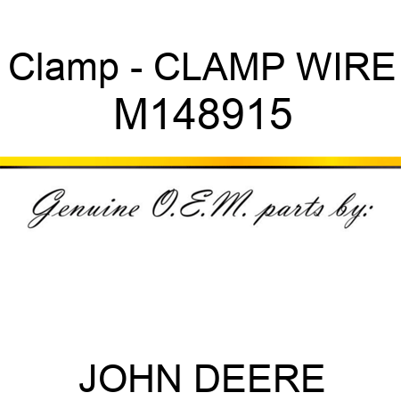 Clamp - CLAMP, WIRE M148915