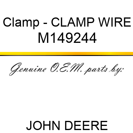 Clamp - CLAMP, WIRE M149244