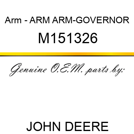 Arm - ARM, ARM-GOVERNOR M151326