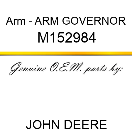 Arm - ARM, GOVERNOR M152984