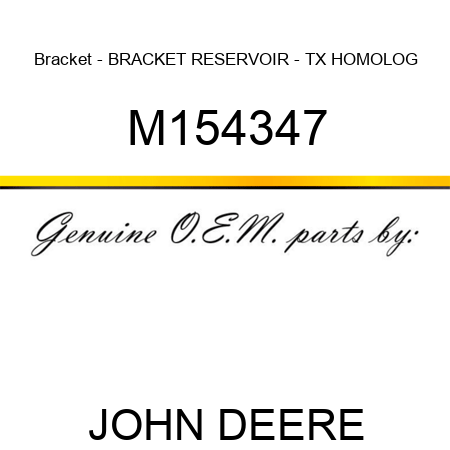 Bracket - BRACKET, RESERVOIR - TX HOMOLOG M154347