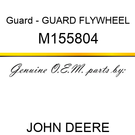 Guard - GUARD, FLYWHEEL M155804