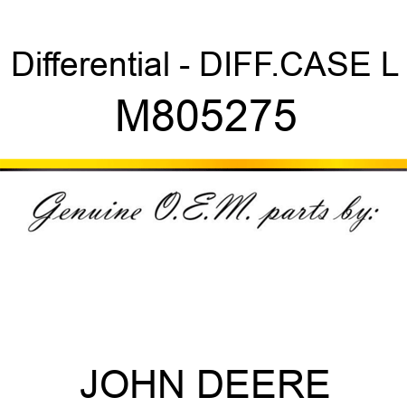 Differential - DIFF.CASE L M805275