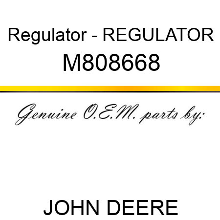 Regulator - REGULATOR M808668