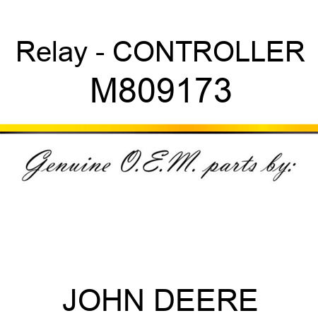 Relay - CONTROLLER M809173