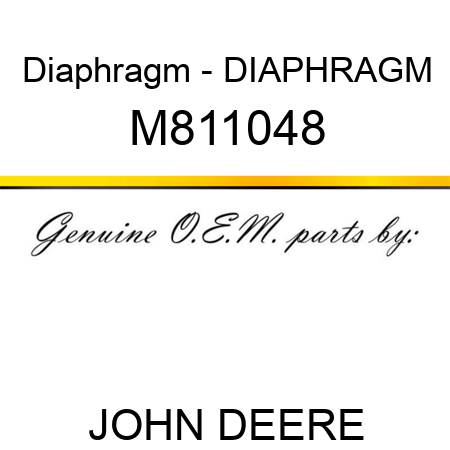 Diaphragm - DIAPHRAGM M811048