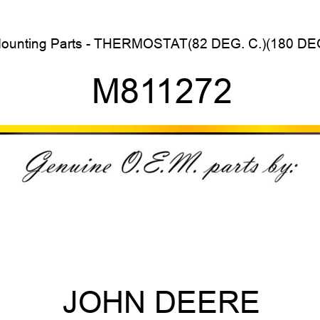 Mounting Parts - THERMOSTAT,(82 DEG. C.)(180 DEG. M811272
