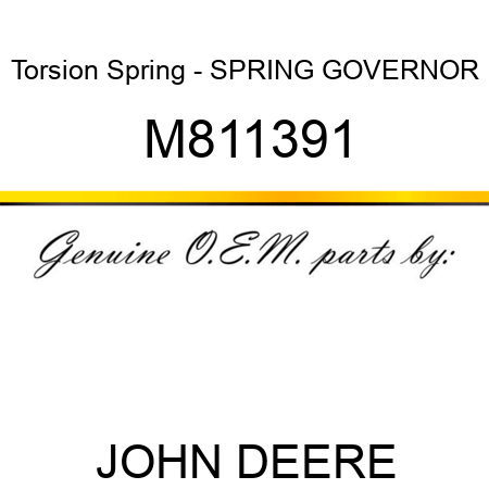 Torsion Spring - SPRING, GOVERNOR M811391