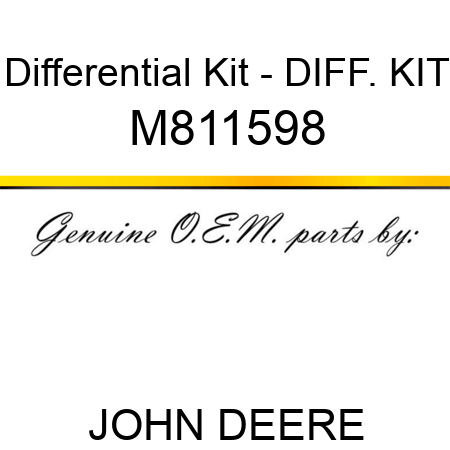 Differential Kit - DIFF. KIT M811598