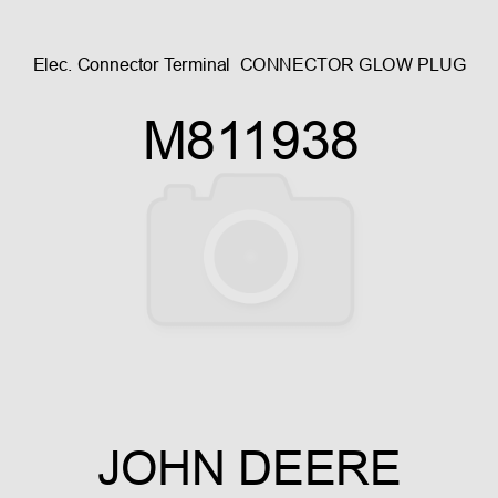 Elec. Connector Terminal  CONNECTOR, GLOW PLUG M811938
