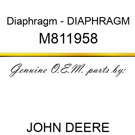 Diaphragm - DIAPHRAGM M811958