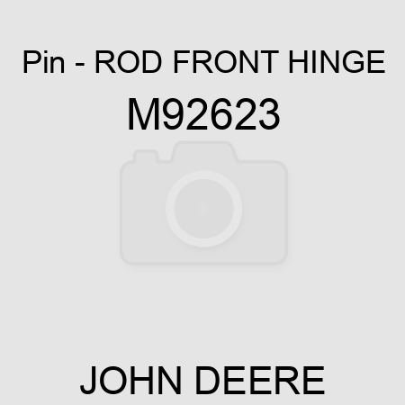 Pin - ROD, FRONT HINGE M92623
