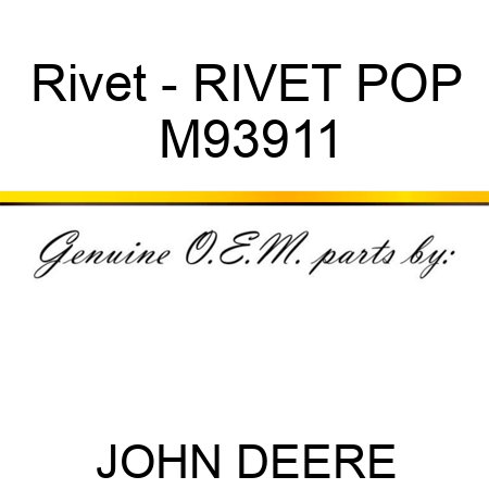 Rivet - RIVET, POP M93911