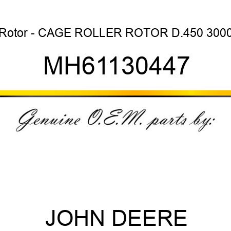 Rotor - CAGE ROLLER ROTOR D.450 3000 MH61130447