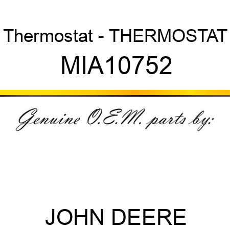Thermostat - THERMOSTAT MIA10752