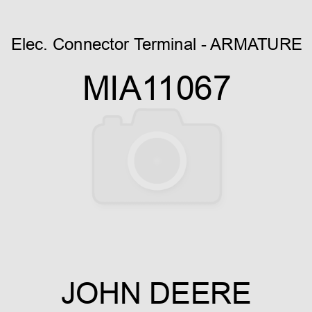 Elec. Connector Terminal - ARMATURE MIA11067